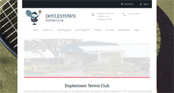 Desktop Screenshot of doylestowntennis.com