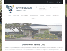 Tablet Screenshot of doylestowntennis.com
